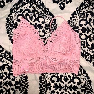 PINK Victoria’s Secret Pink Lace Bralette